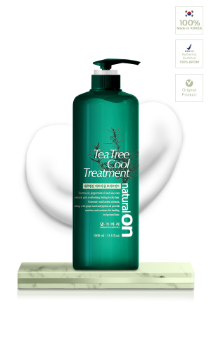 Daeng Gi Meo Ri Natural on Tea Tree Cool Treatment condiitoner untuk rambut kasar, kering dan kusut